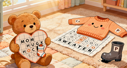 My Family & My Clothes: 2 Cozy Word Searches for Little Learners