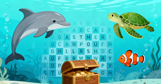 Ocean Animal Word Search: Dive Into a Free Underwater Puzzle