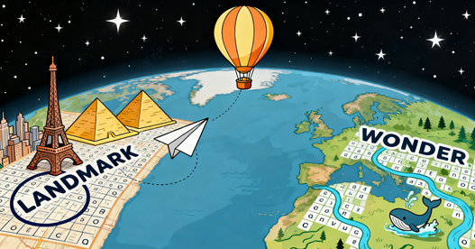 Around the World in 2 Puzzles: Iconic Landmarks & Breathtaking Natural Wonders