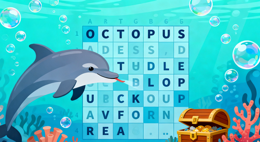 Ocean Animal Word Search