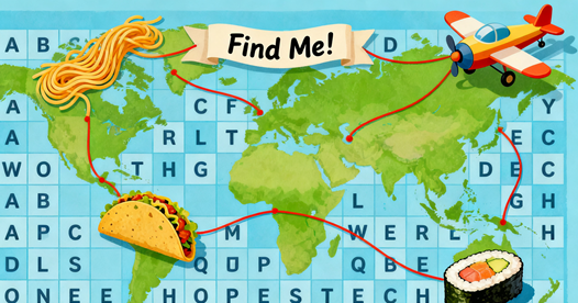 International Foods Word Search