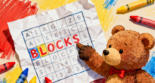 Toy Word Search for Kids