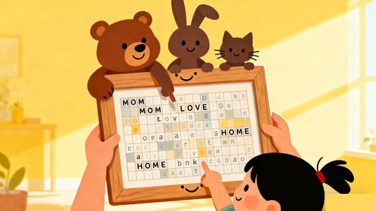 Family Word Search for Kids