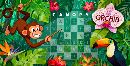 Rainforest Animals Word Search