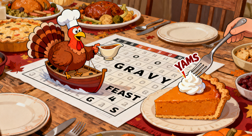Thanksgiving Dinner Word Search